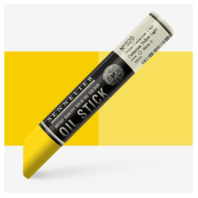 Sennelier Extra-Fine Oil Stick 38ml - 1.28 fl oz - S3 - 529 - Cadmium Yellow Light