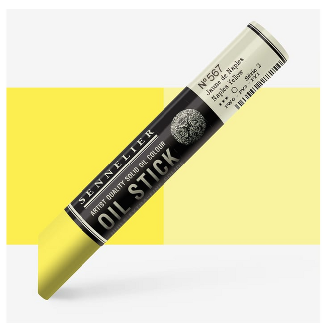 Sennelier Extra-Fine Oil Stick 38ml - 1.28 fl oz - S2 - 567 - Naples Yellow