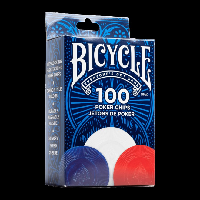 Bicycle Plastic Poker Chips, 2g - 100pc