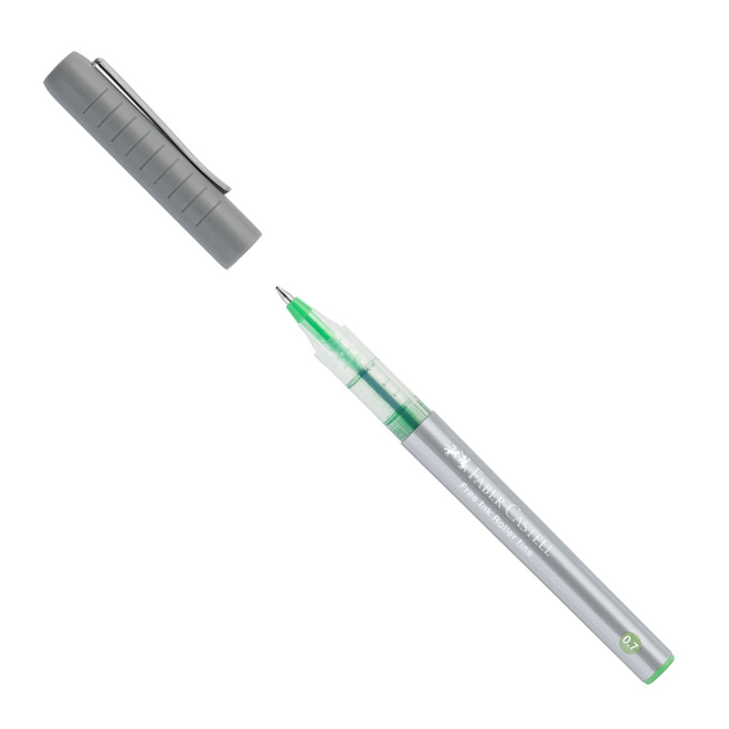Faber Castell Free Ink Rollerball Pen - Light Green 0.7