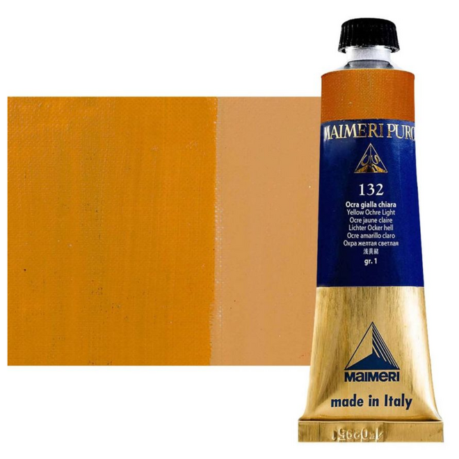 Maimeri Puro Extra Fine Oil Paint 40Ml Yellow Ochre Light