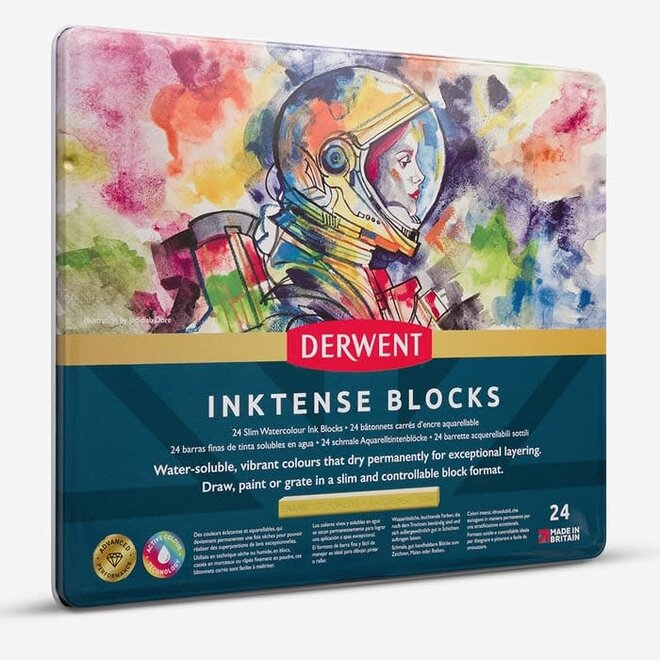 Derwent Inktense Blocks - 24 Tin