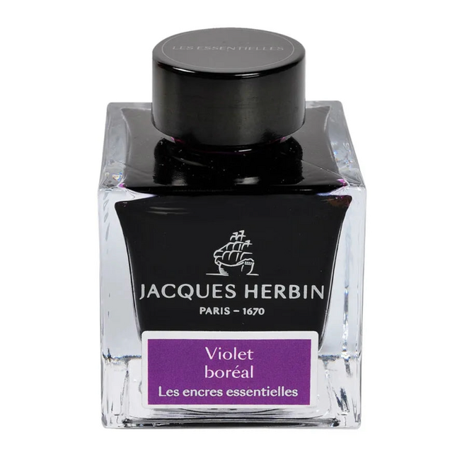 Jacques Herbin Writing Ink Essentielle, 50ml - Boreal Violet