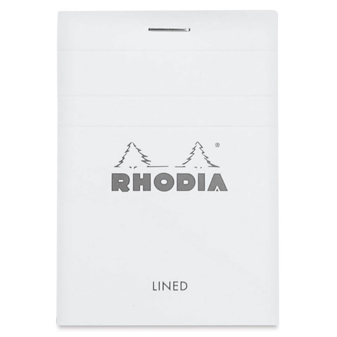 Rhodia Stapled Notepad - 80g, 2.9x4.1", 80 Sheets - Lined