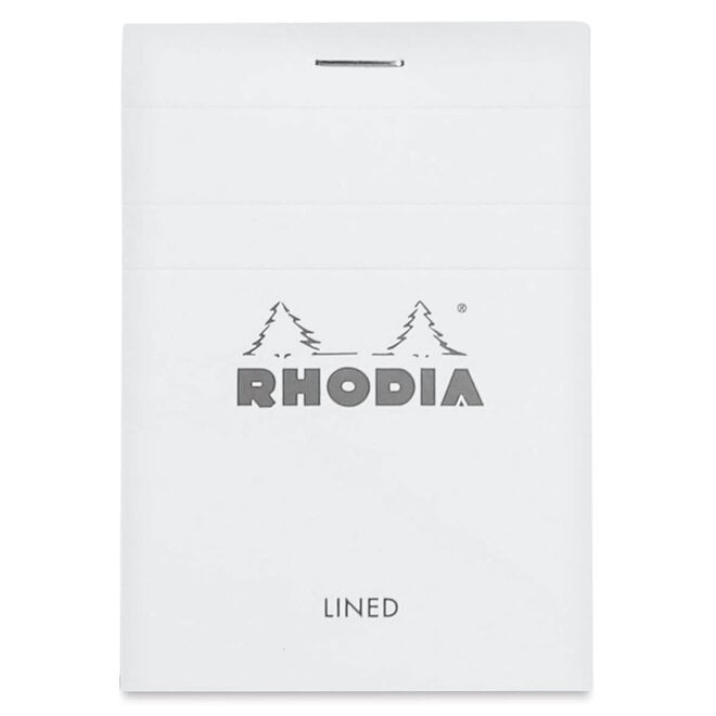Rhodia Stapled Notepad - 80g, 2.9x4.1", 80 Sheets - Lined