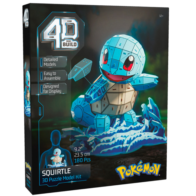 4D Build: 3D Model Puzzle Kit - Pokémon: Squirtle