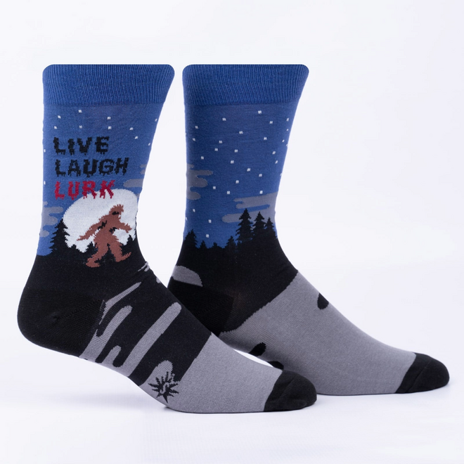 Sock It To Me: Men's Crew Socks - Live, Laugh, Lurk