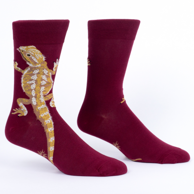 Sock It To Me: Men's Crew Socks - Bearded Dragon