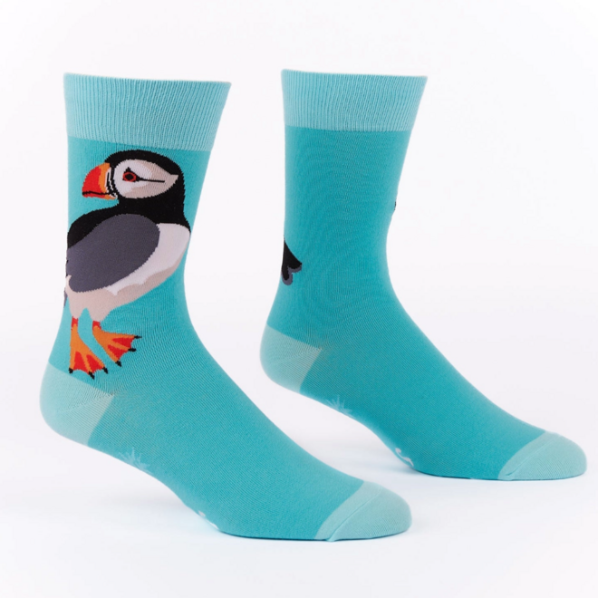 Sock It To Me: Men's Crew Socks - Puffin Awesome