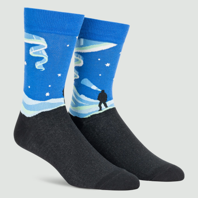 Sock It To Me: Men's Crew Socks - Northern Lights