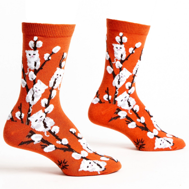 Sock It To Me: Women's Crew Socks - Kitten Willows