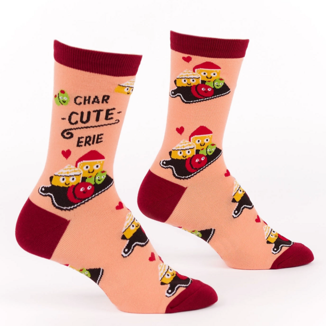 Sock It To Me: Women's Crew Socks - Char-Cute-Erie