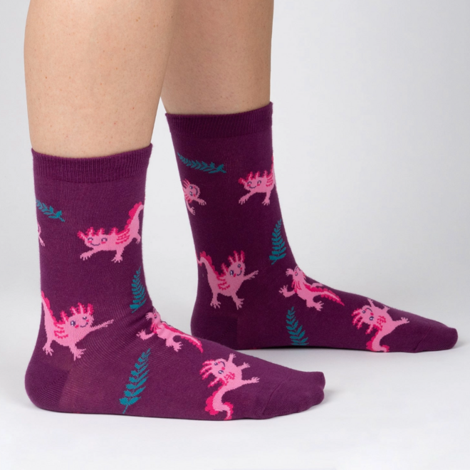 Sock It To Me: Women's Crew Socks - Relaxolotl