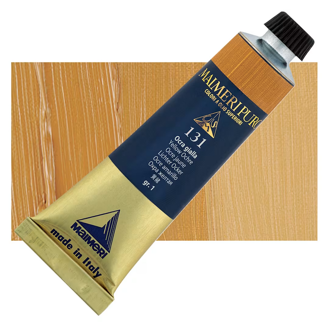 Maimeri Puro Extra Fine Oil Paint 40Ml Yellow Ochre 131