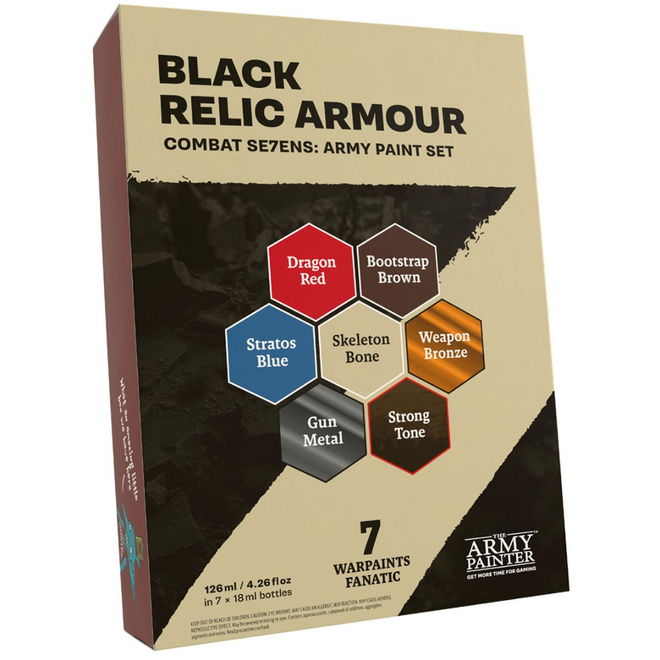 The Army Painter: Warpaints Fanatic - Combat Se7ens: Black Relic Armour