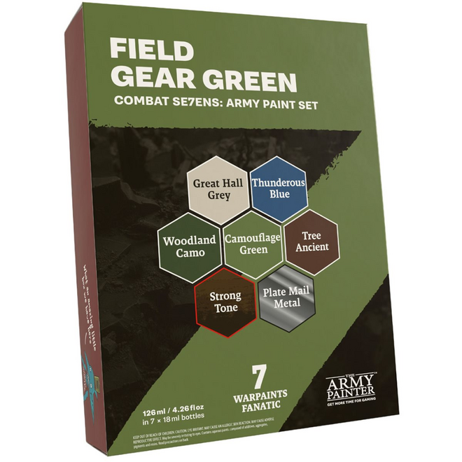 The Army Painter: Warpaints Fanatic - Combat Se7ens: Field Gear Green