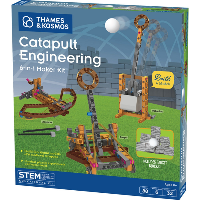 Thames & Kosmos: STEM Educational Kit - 6-in-1 Catapult Engineering Kit