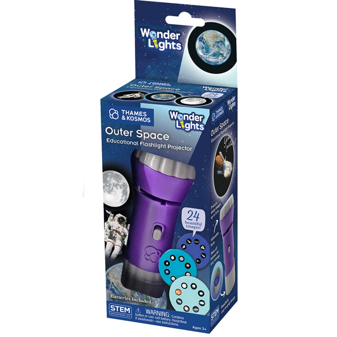 Thames & Kosmos: STEM Educational Kit - Wonder Lights Flashlight Projector: Outer Space