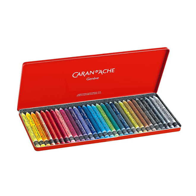 Caran d'Ache: NeoColor II Aquarelle (Watersoluble Wax Pastel) 30 Set