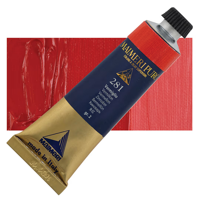 Maimeri Puro Extra Fine Oil Paint 40Ml Vermillon 281