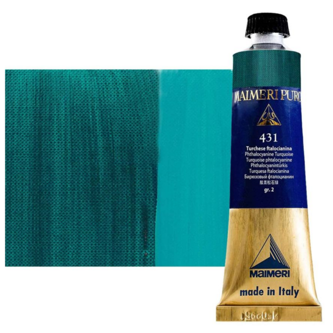 Maimeri Puro Extra Fine Oil Paint 40Ml Phthalocyanine Turquoise 431