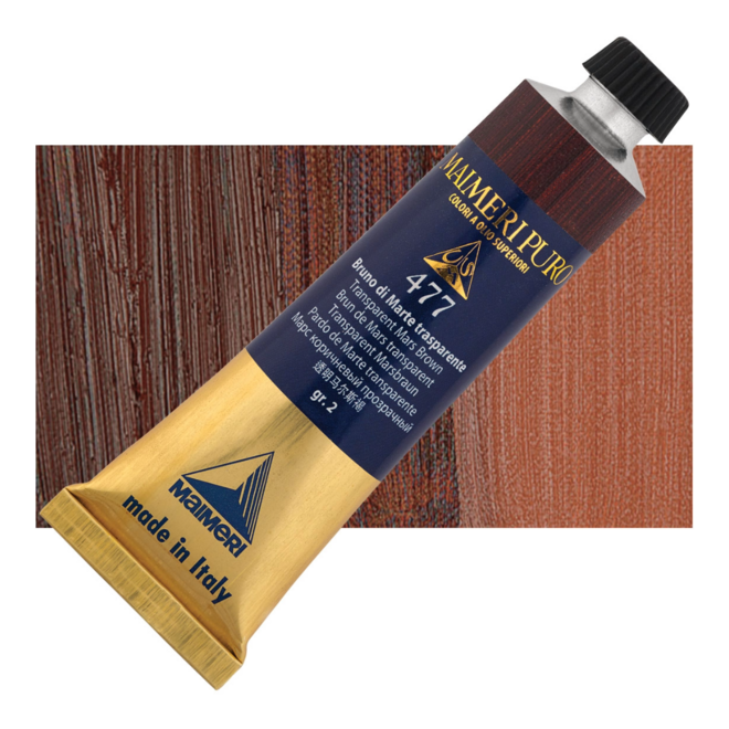 Maimeri Puro Extra Fine Oil Paint 40Ml Transparent Mars Brown 477