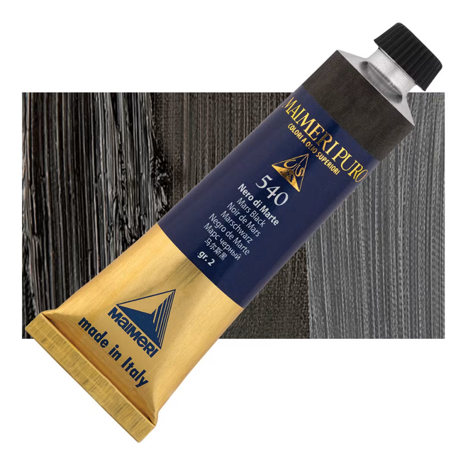 Maimeri Puro Extra Fine Oil Paint 40Ml Mars Black 540