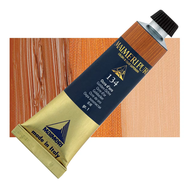 Maimeri Puro Extra Fine Oil Paint 40Ml Golden Ochre 134