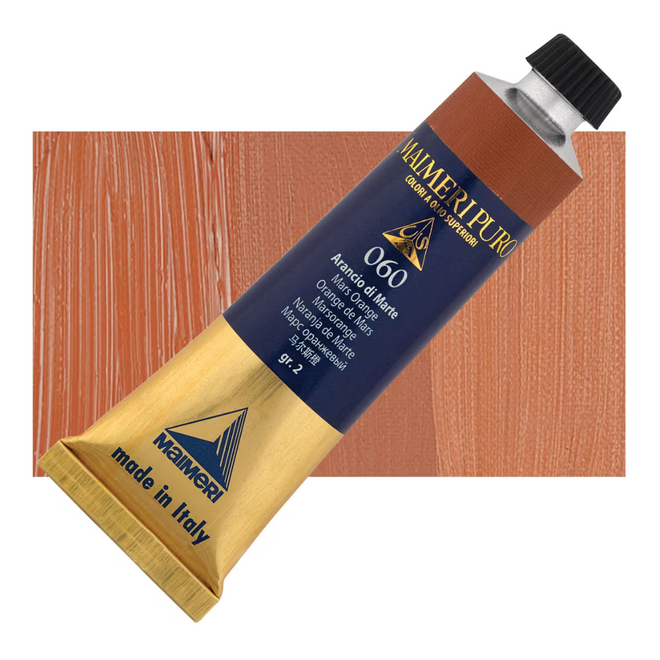 Maimeri Puro Extra Fine Oil Paint 40Ml Mars Orange 060