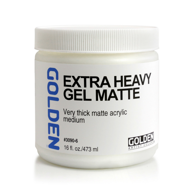 Golden Acrylic Medium - Extra Heavy Gel Matte 16oz