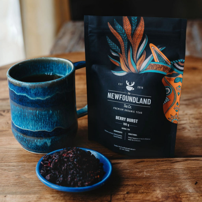 Newfoundland Tea Company: Large 100g Tea - Berry Burst