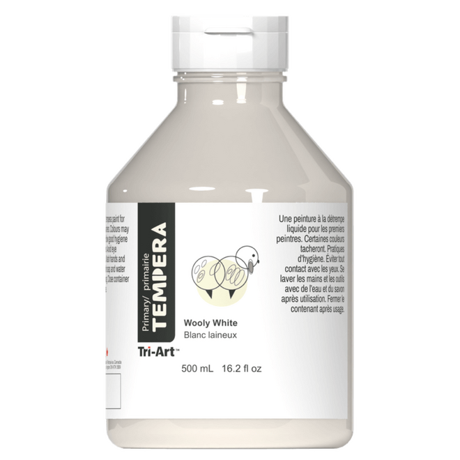 Primary Liquid Tempera: Woolly White - 500mL