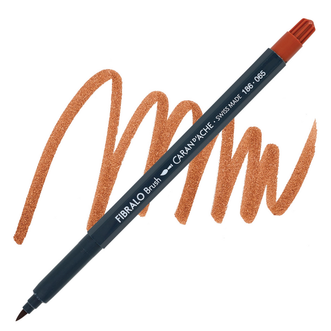 Caran d'Ache Fibralo Brush Marker - 065 Russet