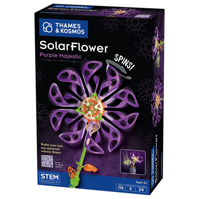 Thames & Kosmos: STEM Experiment Kit - Solar Flower: Purple Majestic