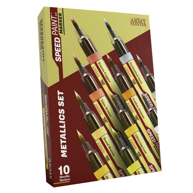 The Army Painter: Speedpaint Marker - 10 Set, Metallics