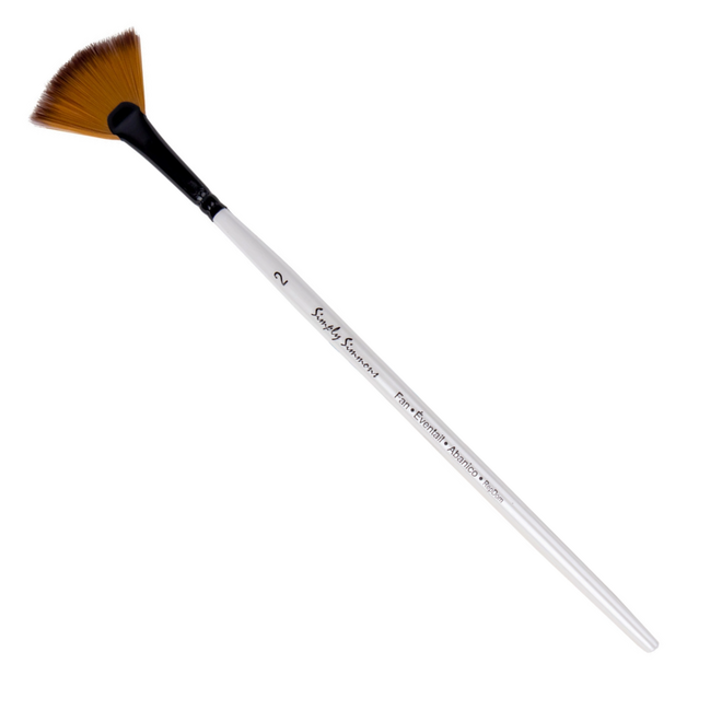 Simply Simmons Synthetic Mixed Media Brush - Fan Blender 2
