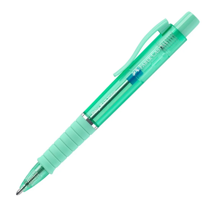 Faber Castell Poly Ball View Ballpoint Pen - NEW Aurora: Jelly Mint