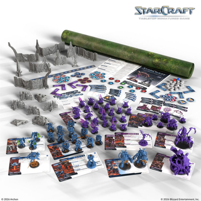 StarCraft Tabletop Miniatures Game - Two Player Starter Set: Zerg & Terran - Founders Edition