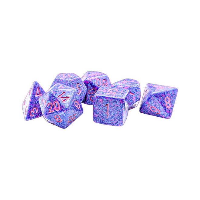 Chessex 7pc Polyhedral Dice Set - NEW Speckled: Purple Passion