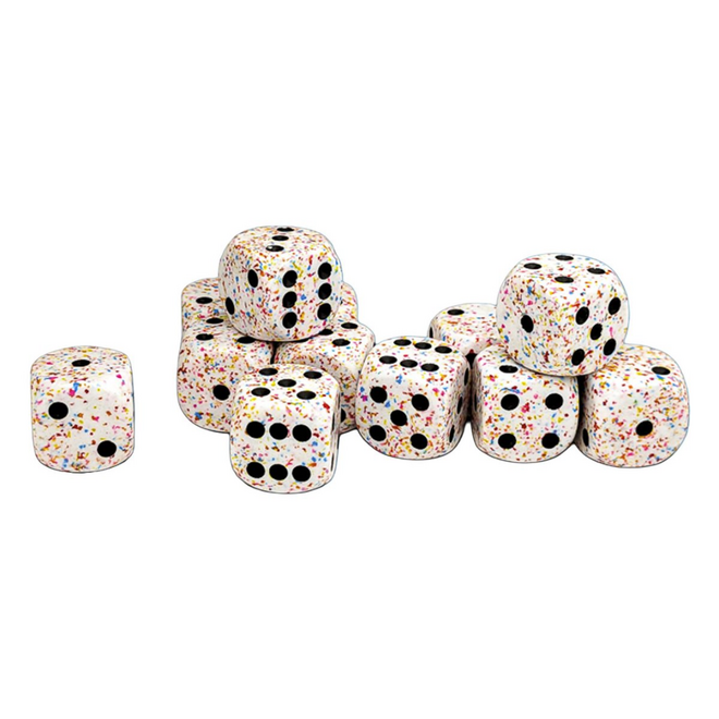 Chessex 16mm D6 Dice Set, 12pc - NEW Speckled: Birthday