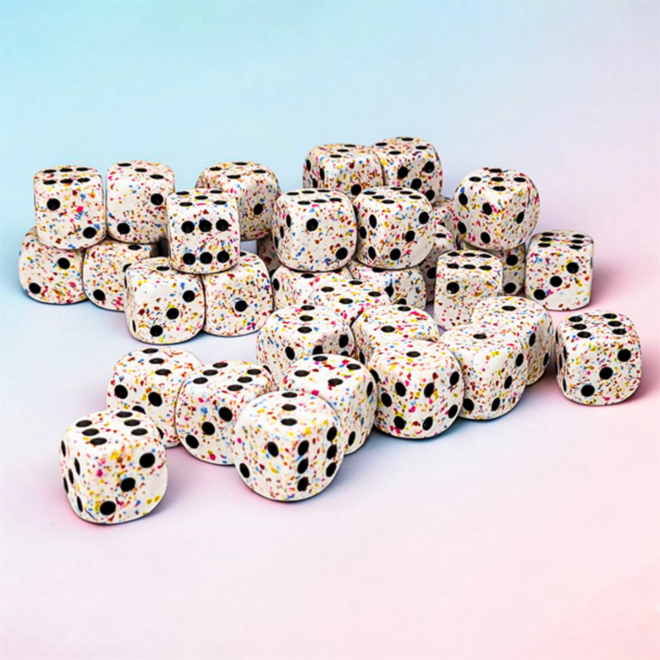 Chessex 12mm D6 Dice Set, 36pk - NEW Speckled: Birthday