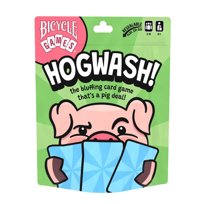 Bicycle Games: Hogwash! - The Bluffing Card Game That's a Pig Deal