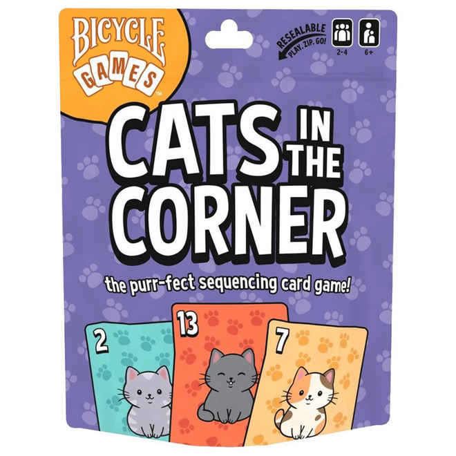 Bicycle Games: Cats In the Corner - Stack Your Cats In the Purr-fect Order!