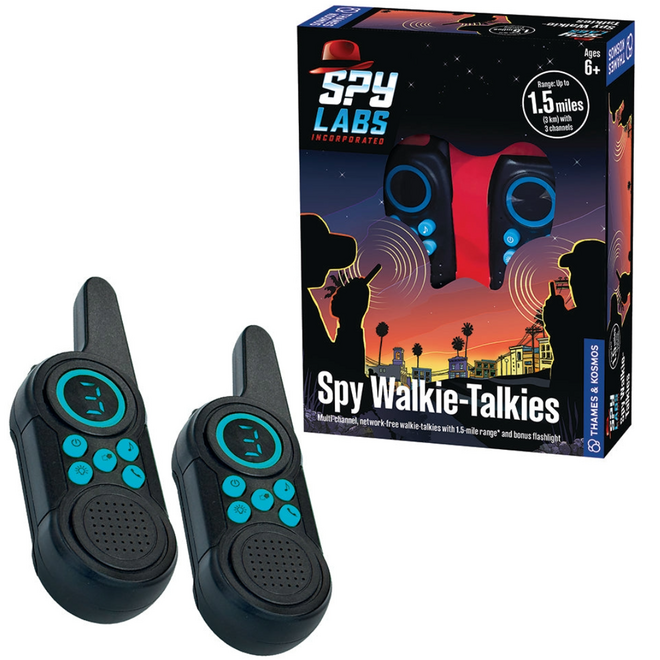 Spy Labs Inc.: Spy Walkie-Talkies - Multi-Channel, 1.5 Mile Range w/ Flashlight