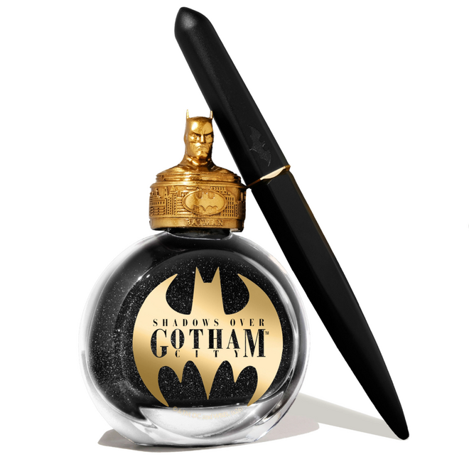 Ferris Wheel Press Marquise Fountain Pen & Signature Ink Set - Shadows Over Gotham City: Batman
