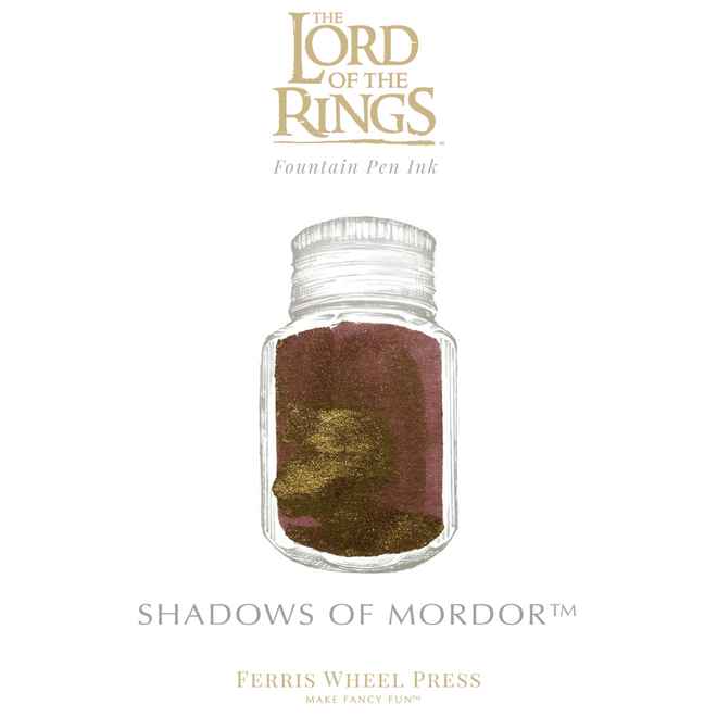Ferris Wheel Press: Warner Bros. Fountain Pen Ink, 10mL - The Lord of the Rings: Shadows of Mordor