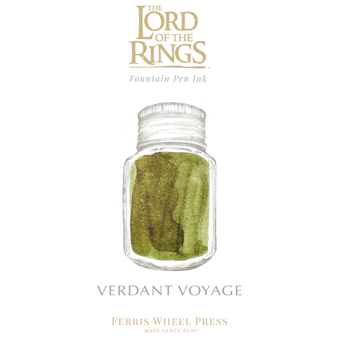 Ferris Wheel Press: Warner Bros. Fountain Pen Ink, 10mL - The Lord of the Rings: Verdant Voyage