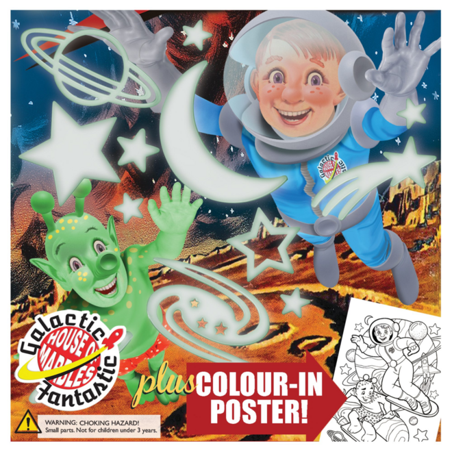 Glow Galaxy - Fluorescent Stick-On Space Scene