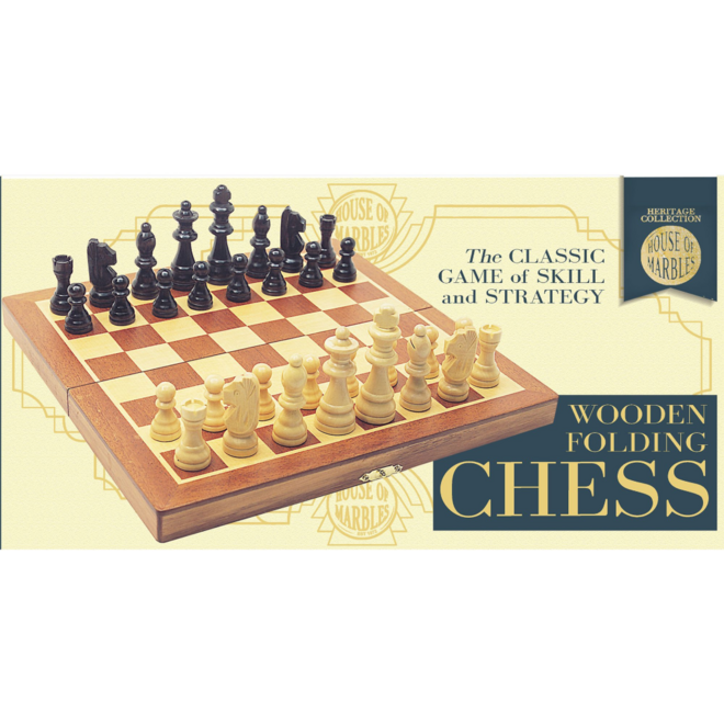 Wooden Folding Chess Set