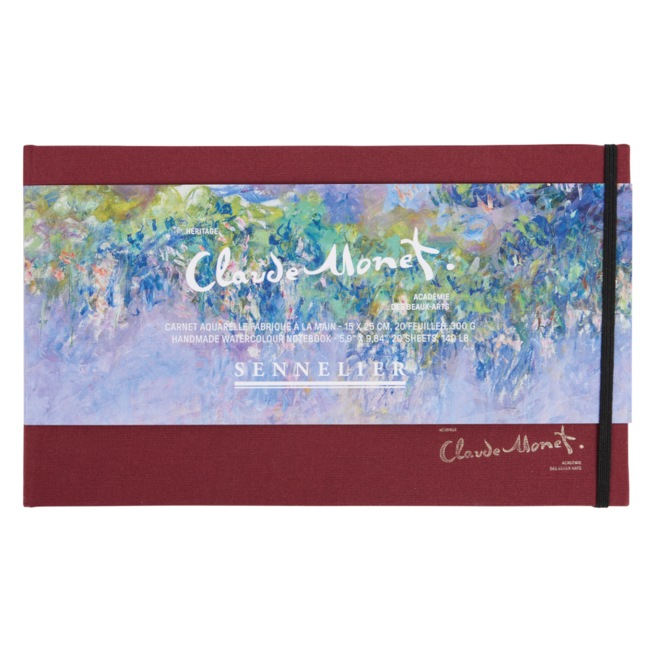Sennelier Watercolour Spiral Book - 300g, 15x25cm, 20 sheets - Claude Monet Heritage